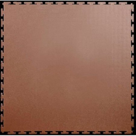 LOCK-TILE Lock-TileÂ PVC Floor Tiles, , 19.5x19.5", Textured, Brown SM004